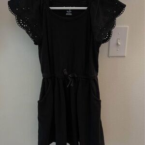 Cat & Jack Black Dress with Eyelet Detail